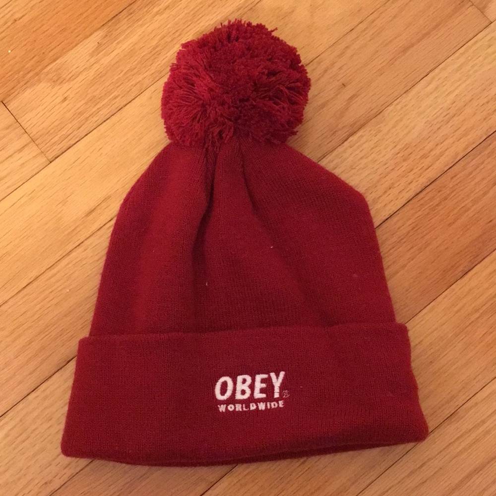 Obey pompom hat